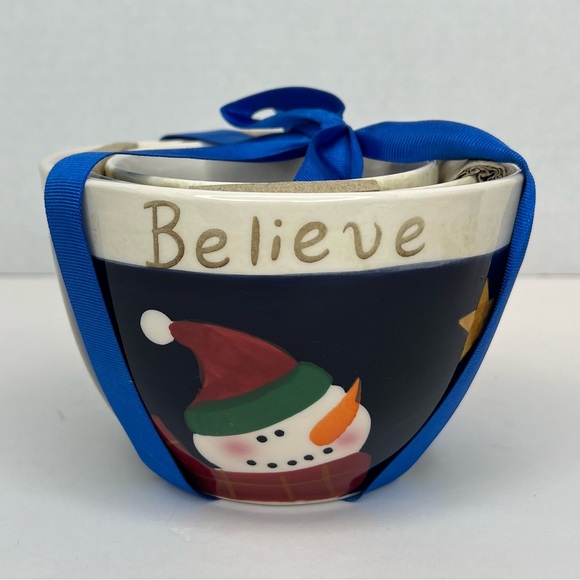 3 Piece Nantucket Home Christmas Nesting Bowls-Hand Painted New Unused - Picture 1 of 6